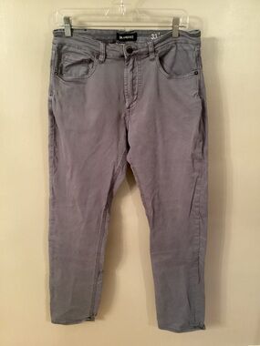 BLANK NYC MENS WOOSTER SLIM FIT TWILL PANTS GREY SIZE 33